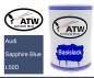 Preview: Audi, Sapphire Blue, L50D: 500ml Lackdose, von ATW Autoteile West.